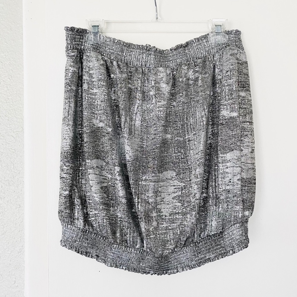 Anthropologie XL Sparkly Strapless Top NWT